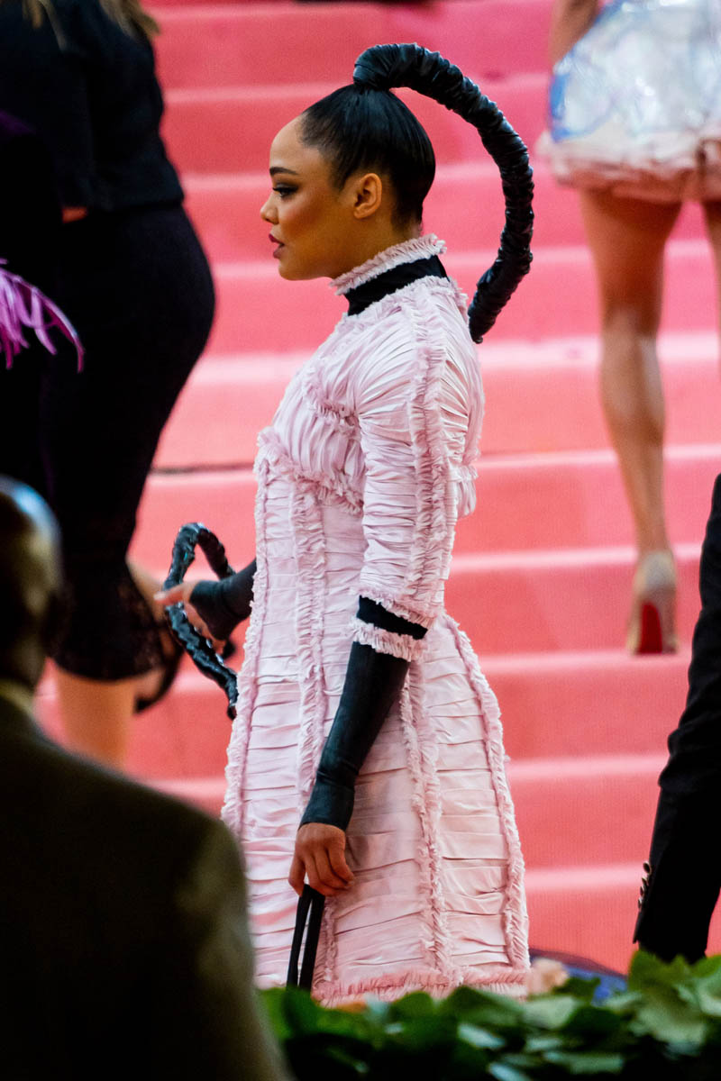 Tessa, Natasha, and Kristen: a Warrior, a Doll, and a Knight go to the Met Gala