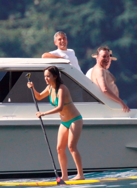 Clooney & Murray in Italy