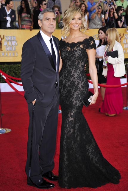 Suddenly not the favourite: George & Stacy at the SAG Awards