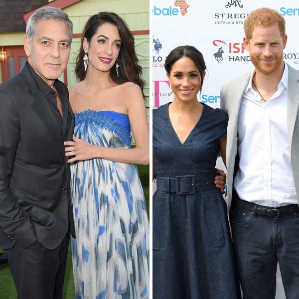 The Clooneys host the Sussexes