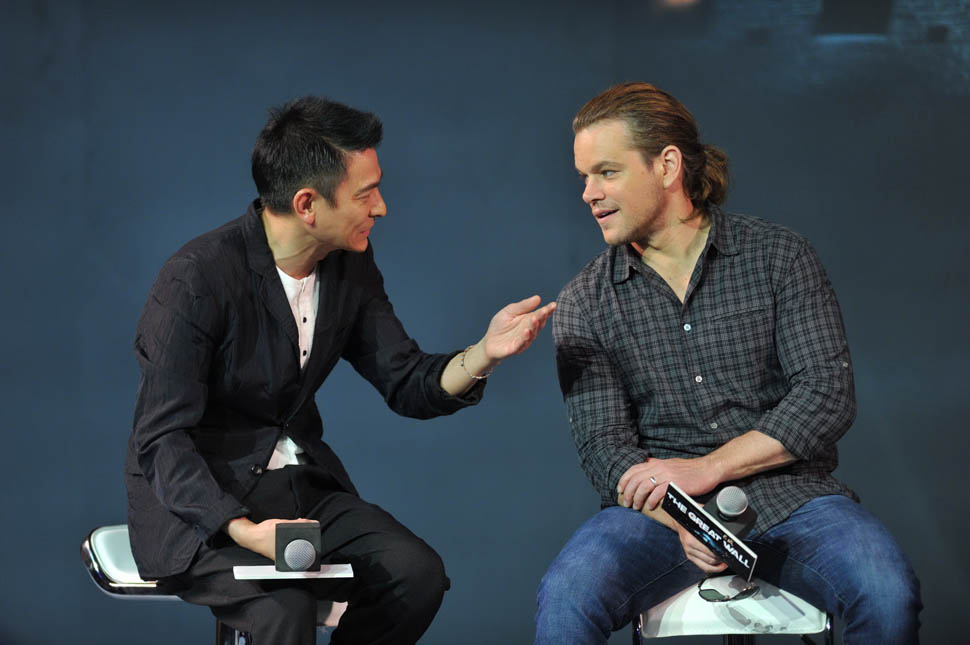 Matt Damon’s ponytail…and Andy Lau!