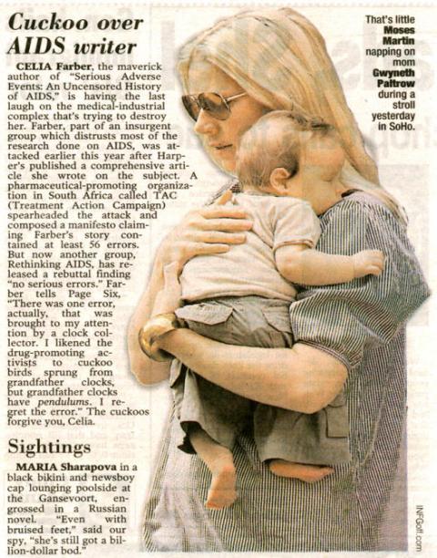 Gwyneth emerges, Moses not missing