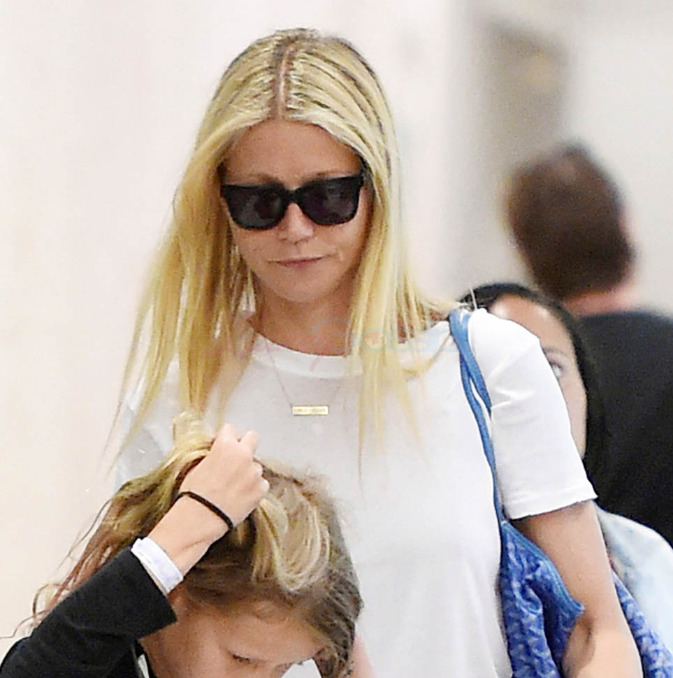 Gwyneth’s monogrammed travel