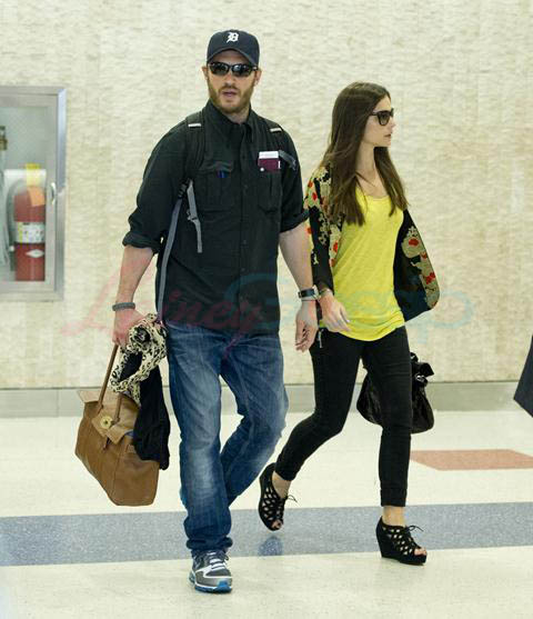 The Dark Knight Rises with Tom Hardy