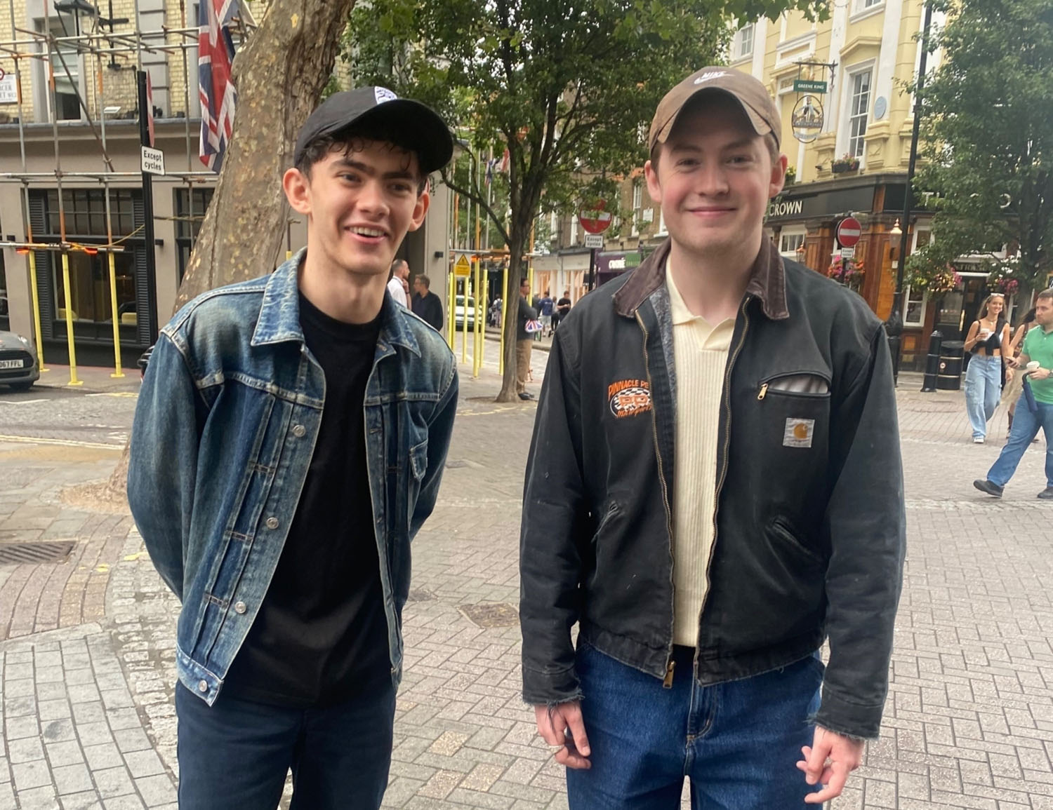 Charlie, Nick, and Isaac go for a walk