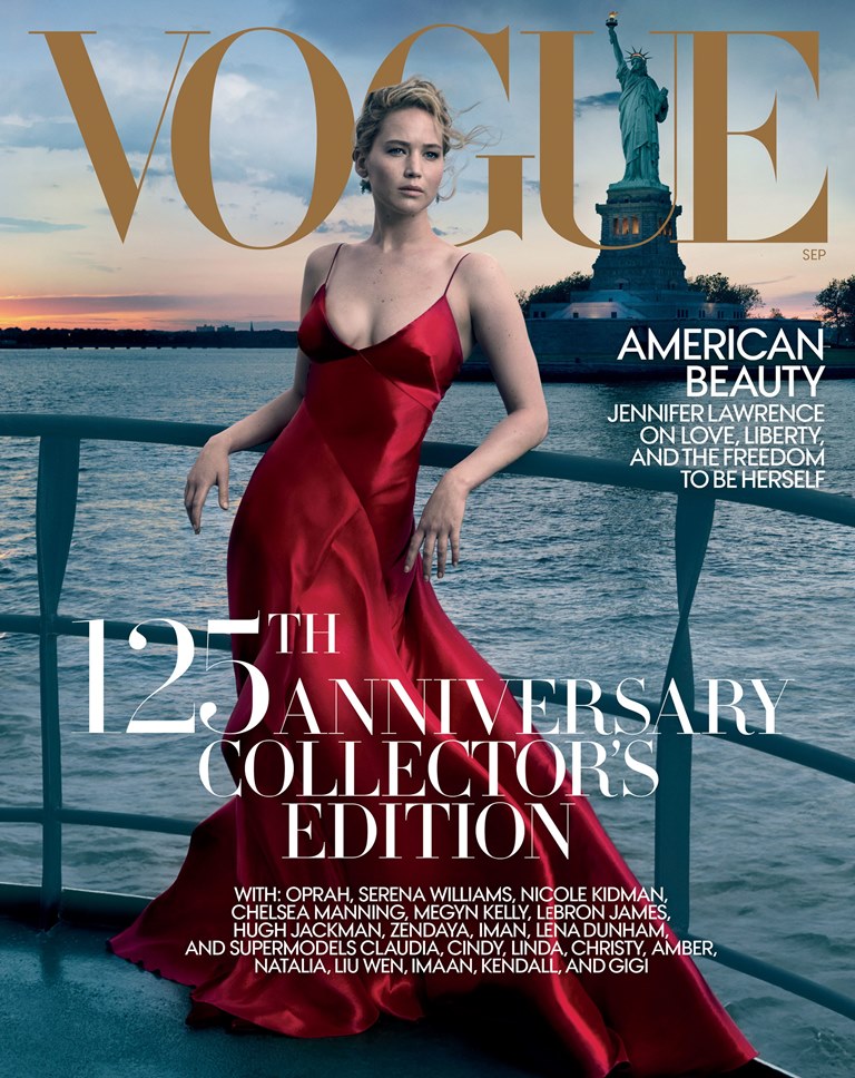 Jennifer Lawrence covers VOGUE 125