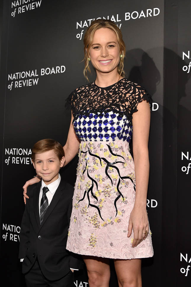 Brie Larson campaigns with Jacob Tremblay