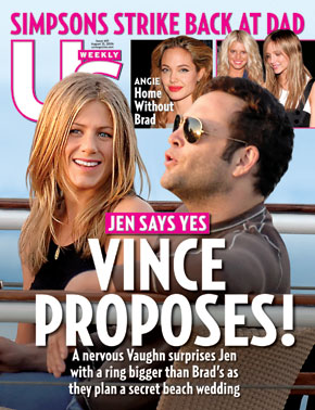 Team Aniston"s clever spin