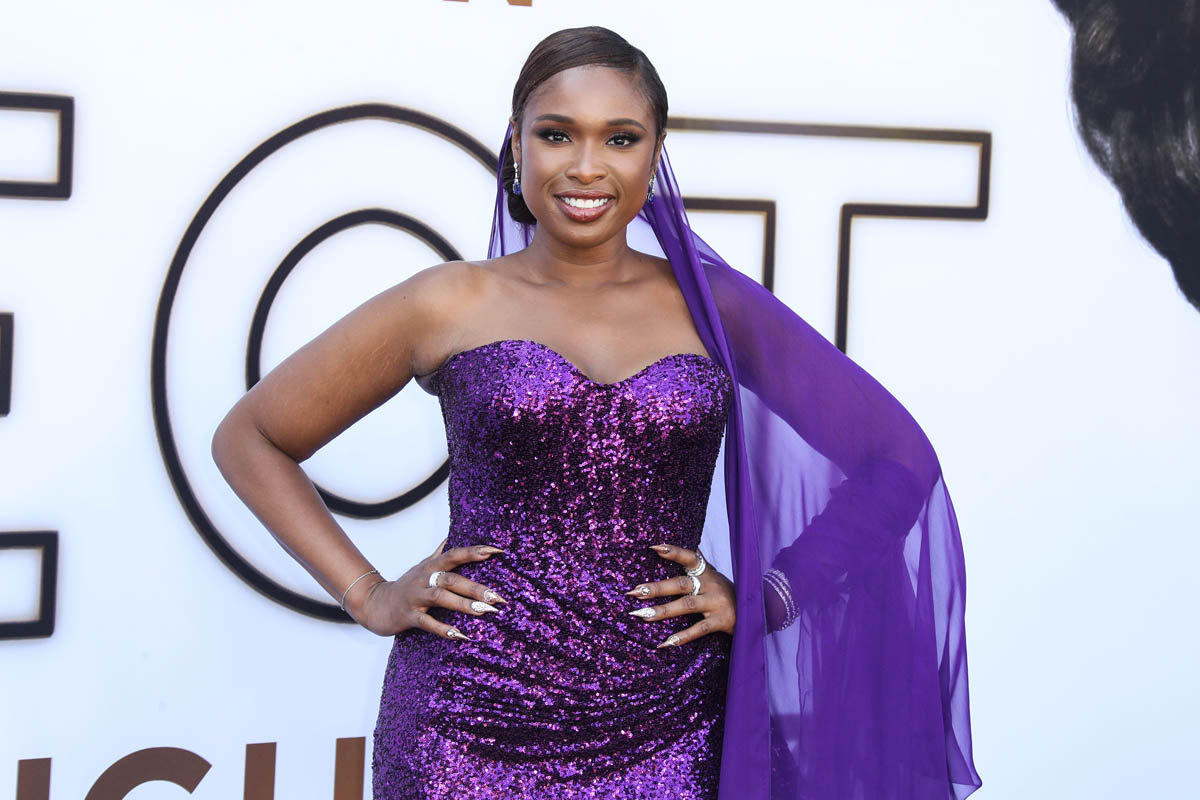 Jennifer Hudson’s Purple Veil
