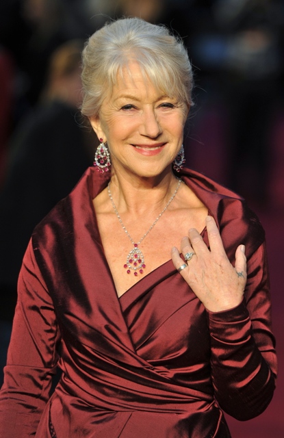Posing with Helen Mirren