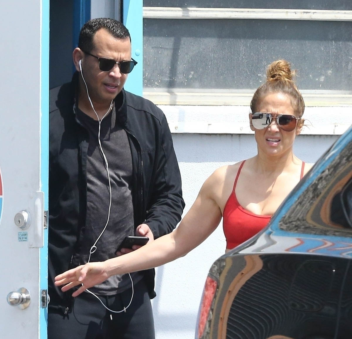 JLo and ARod go to the gym