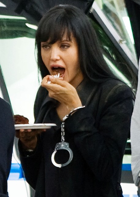 Angie eats cake