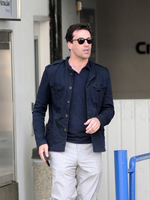Jon Hamm is happy