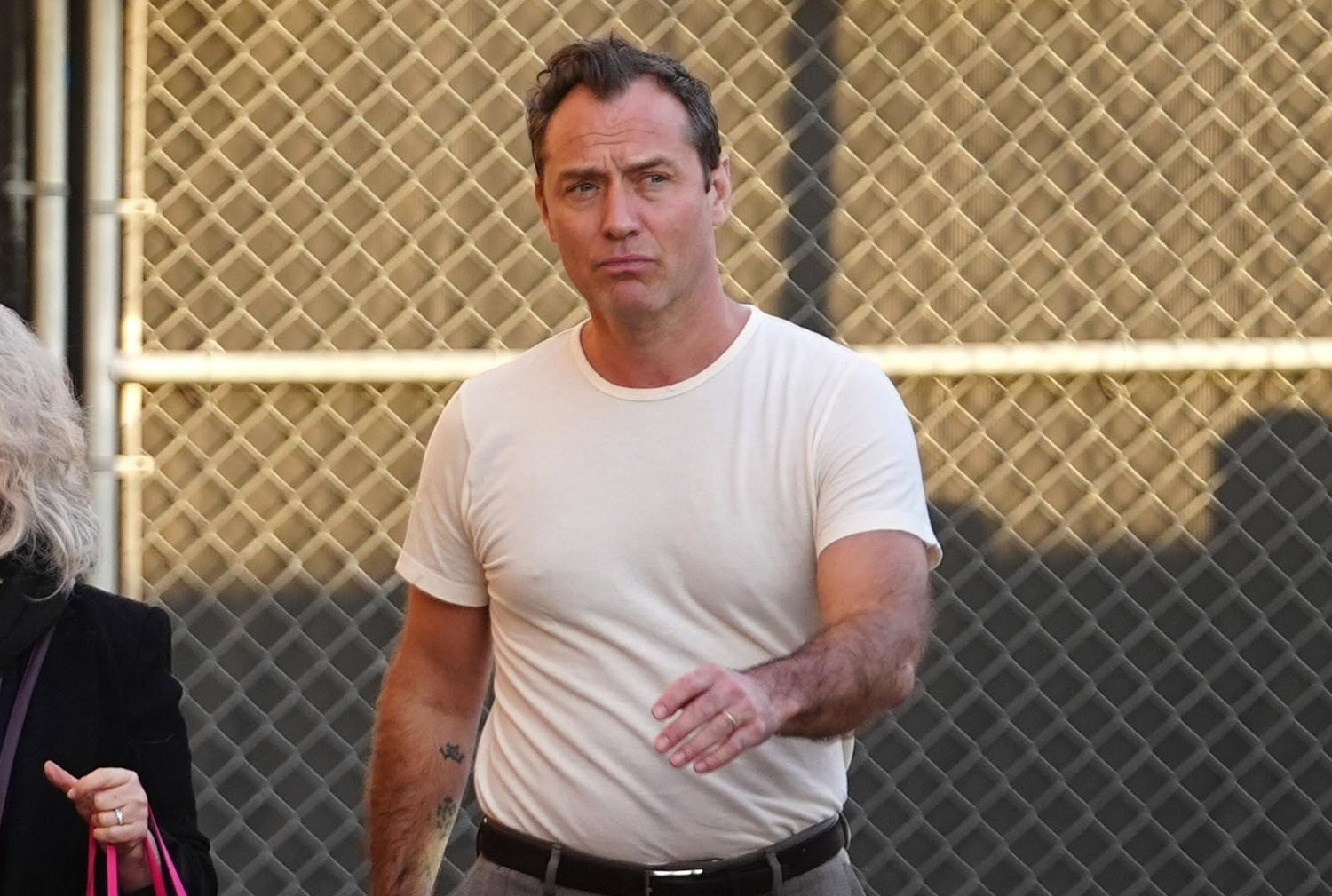 Jude Law and Nicholas Hoult in The Order