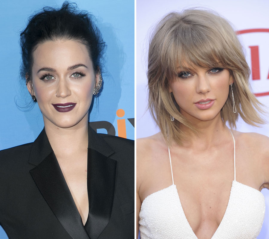 Katy comes from the side