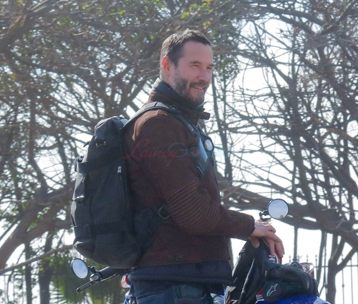 Keanu Goes For Ride