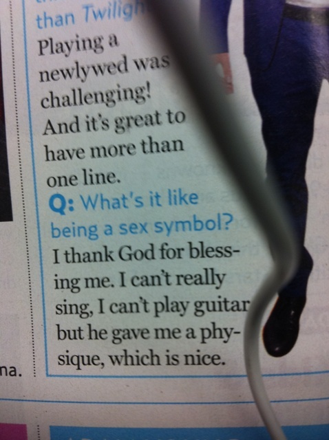 Reads in trees, compliments himself