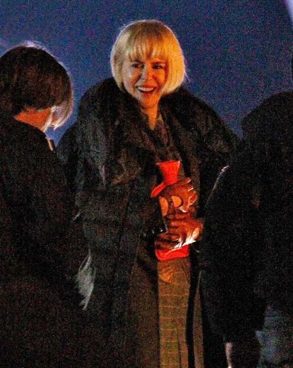 Granny blonde and bobbed