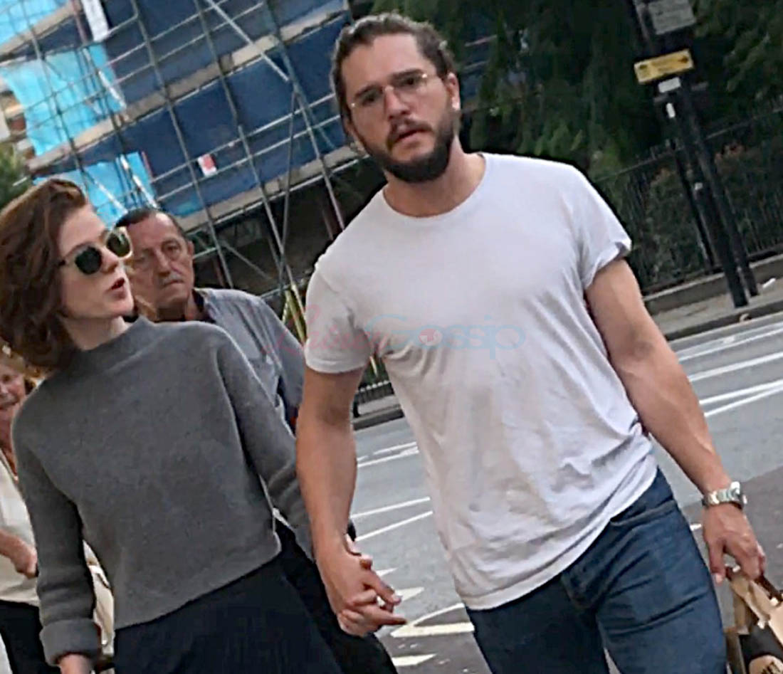 Kit Harington & Rose Leslie after the finale