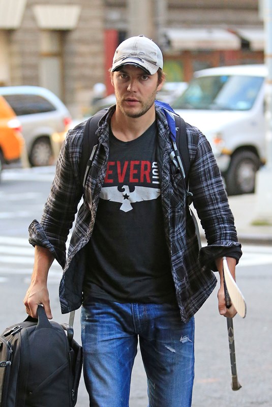 Riggins and his hockey stick