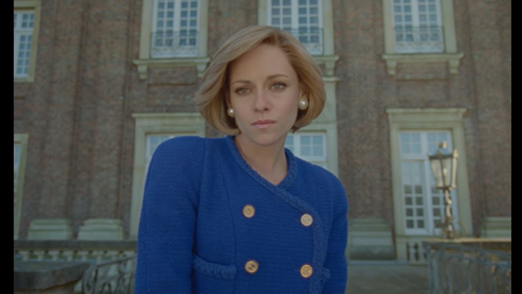 Kristen Stewart speaks as Diana