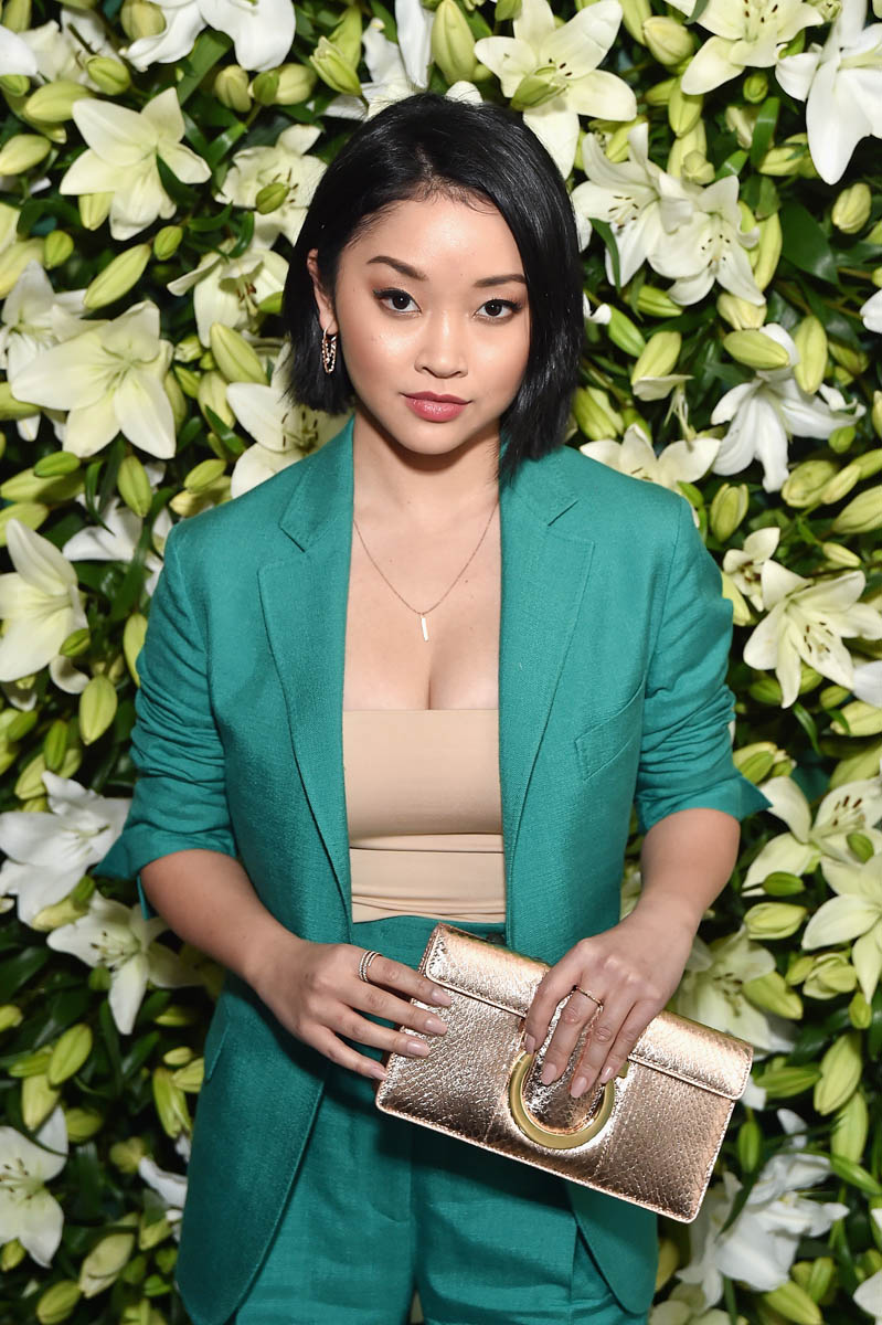 Lana Condor (back) in Vancouver