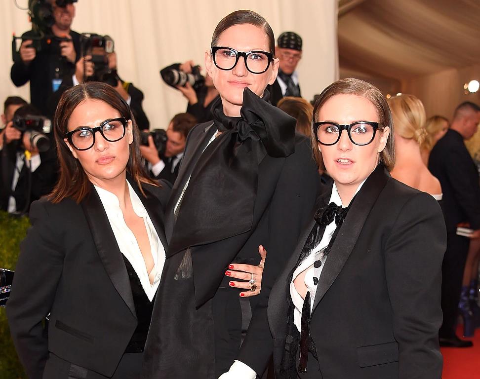 Lena, Jenna, Jenni: MET Tuxedo Triplets