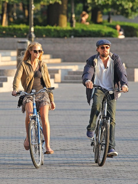 Leo & Erin on bikes