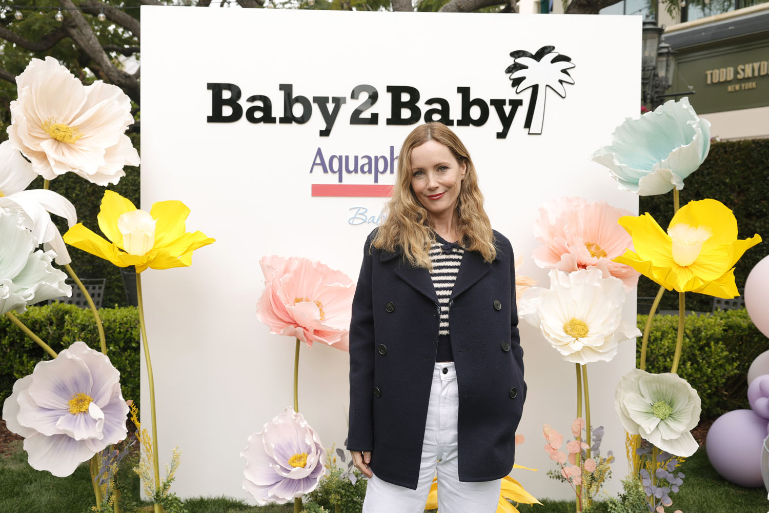 As Seen on Social Media: Leslie Mann’s striped sweater and a heart-print button-up