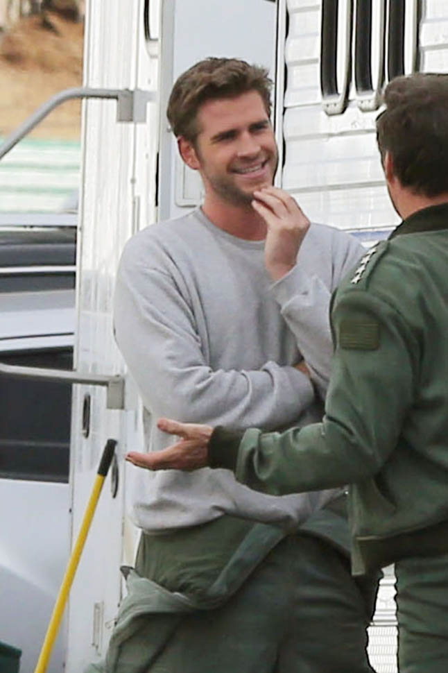 Miley is ecstatic and Liam smiles