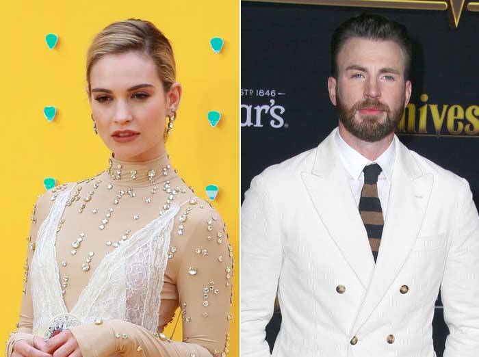Chris Evans and Lily James!?