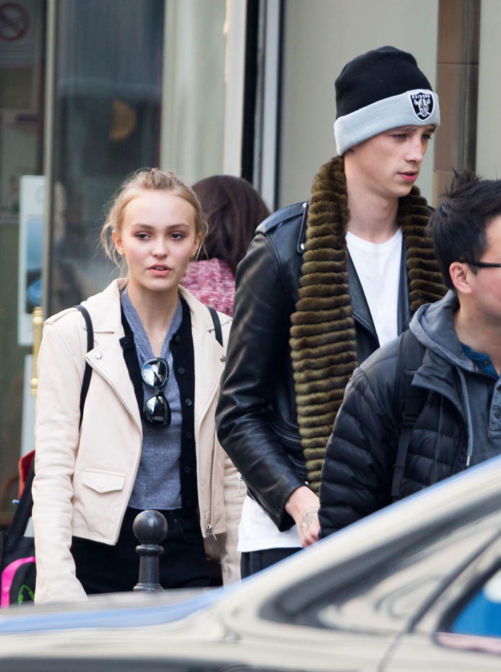 Lily-Rose Depp and her boyfriend