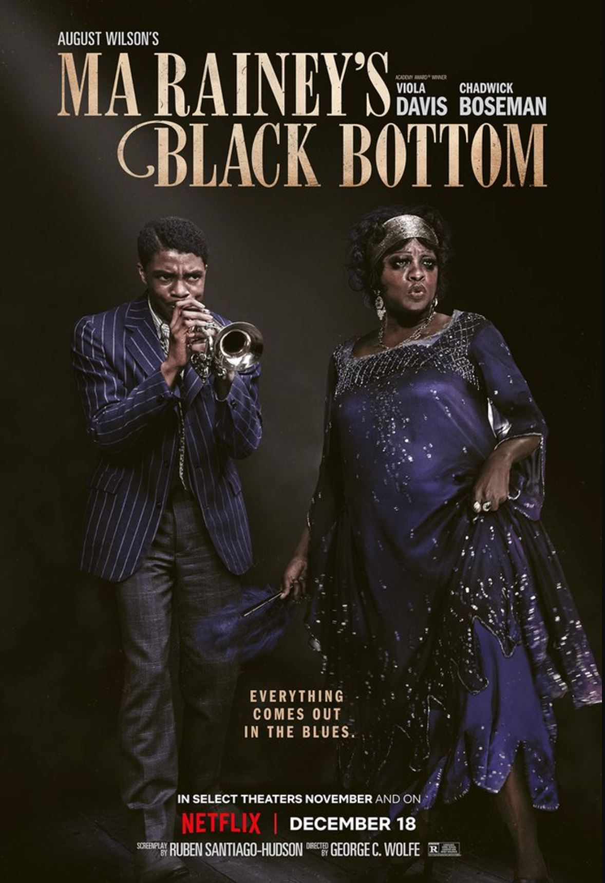 Viola Davis and Chadwick Boseman in Ma Rainey’s Black Bottom