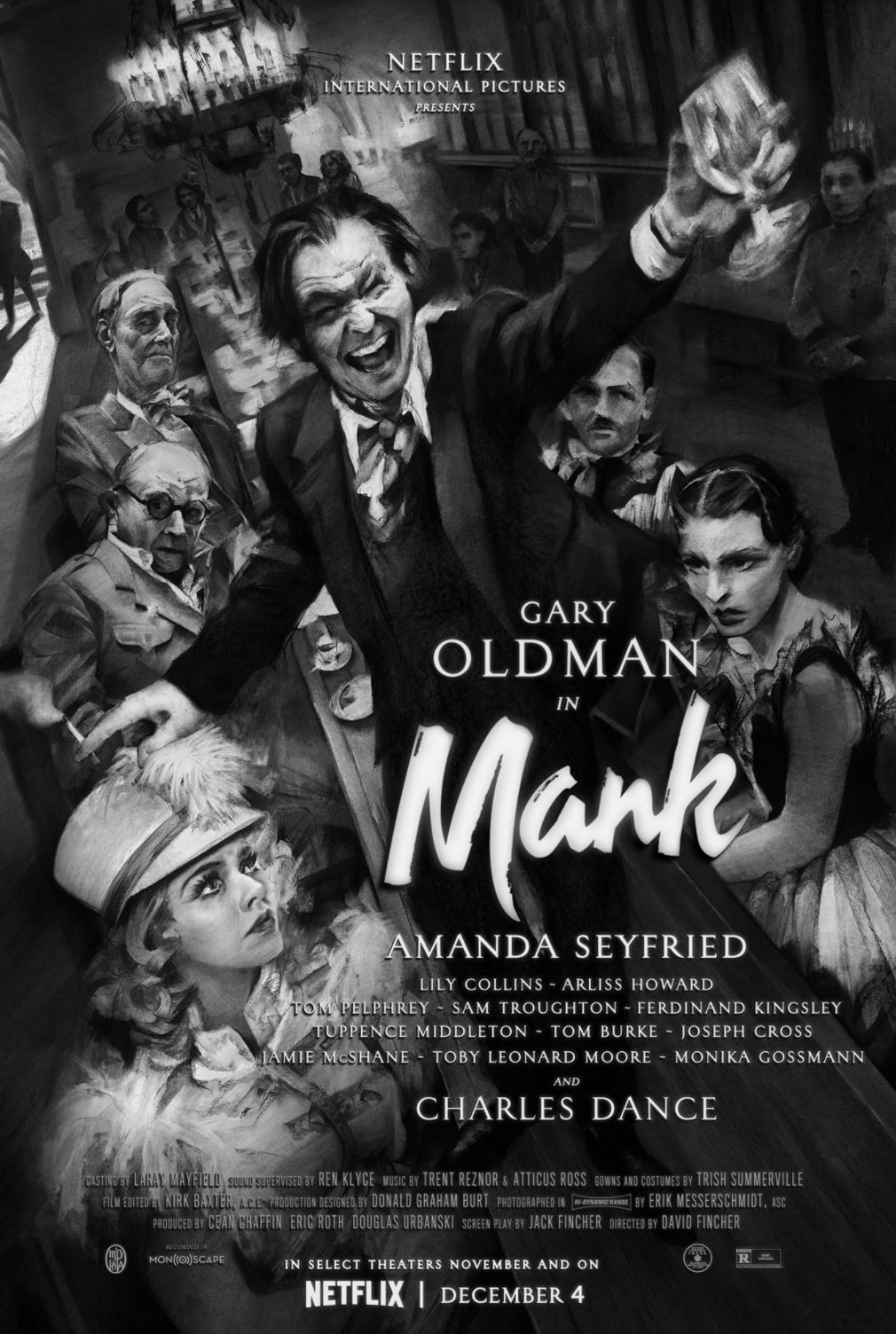 Gary Oldman and Amanda Seyfried in Mank