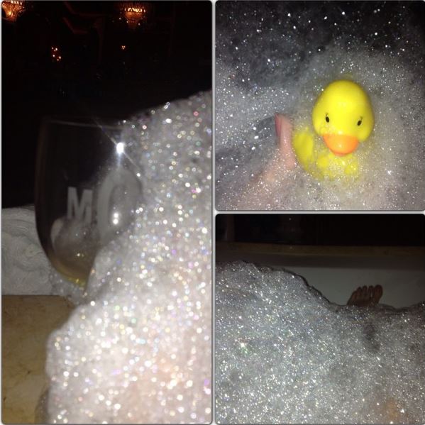 Champagne & Baths for breakfast