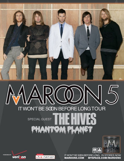 Maroon 5 in Toronto and Vancouver!