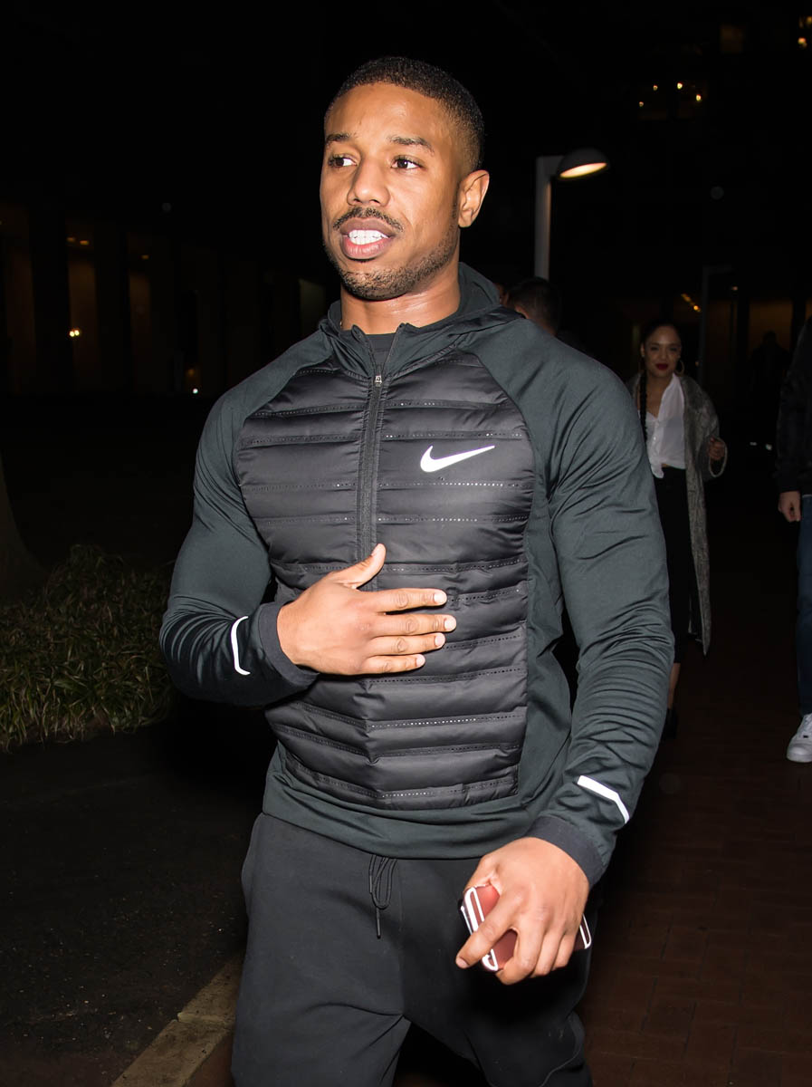 Michael B. Jordan in workout gear