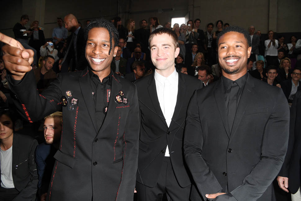 Michael B Jordan, A$AP Rocky, and Robert Pattinson