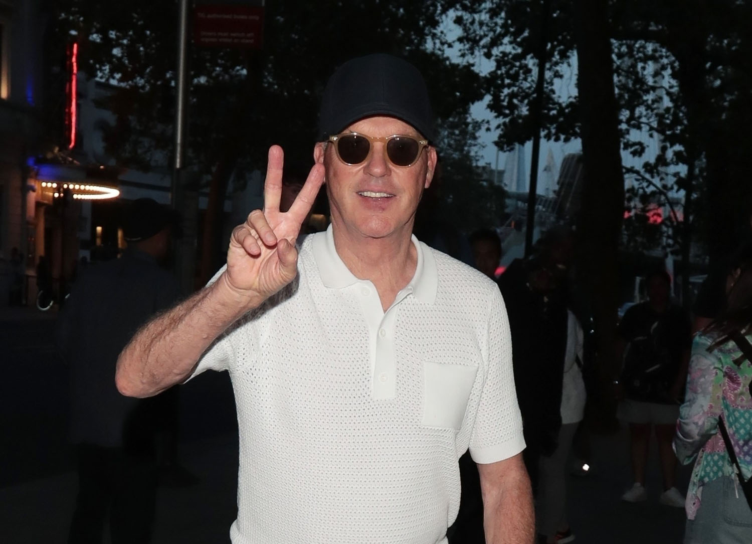 Ezra Miller and Michael Keaton in The Flash