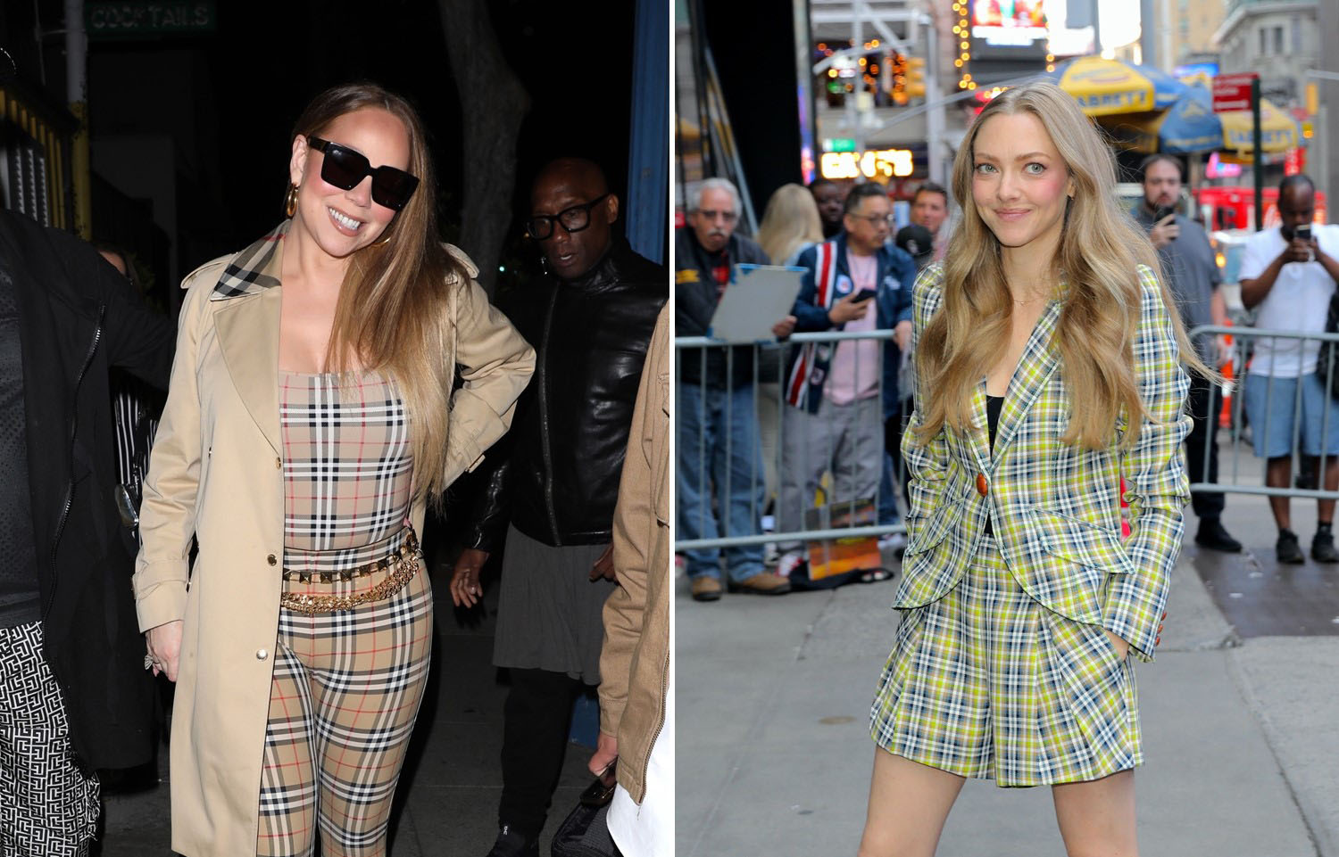 Mimi and Mingey in plaid