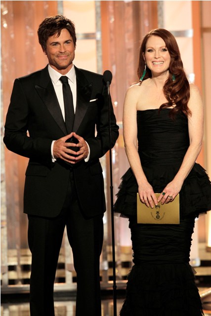GG Best Black & Most Unprepared: Julianne Moore & Rob Lowe