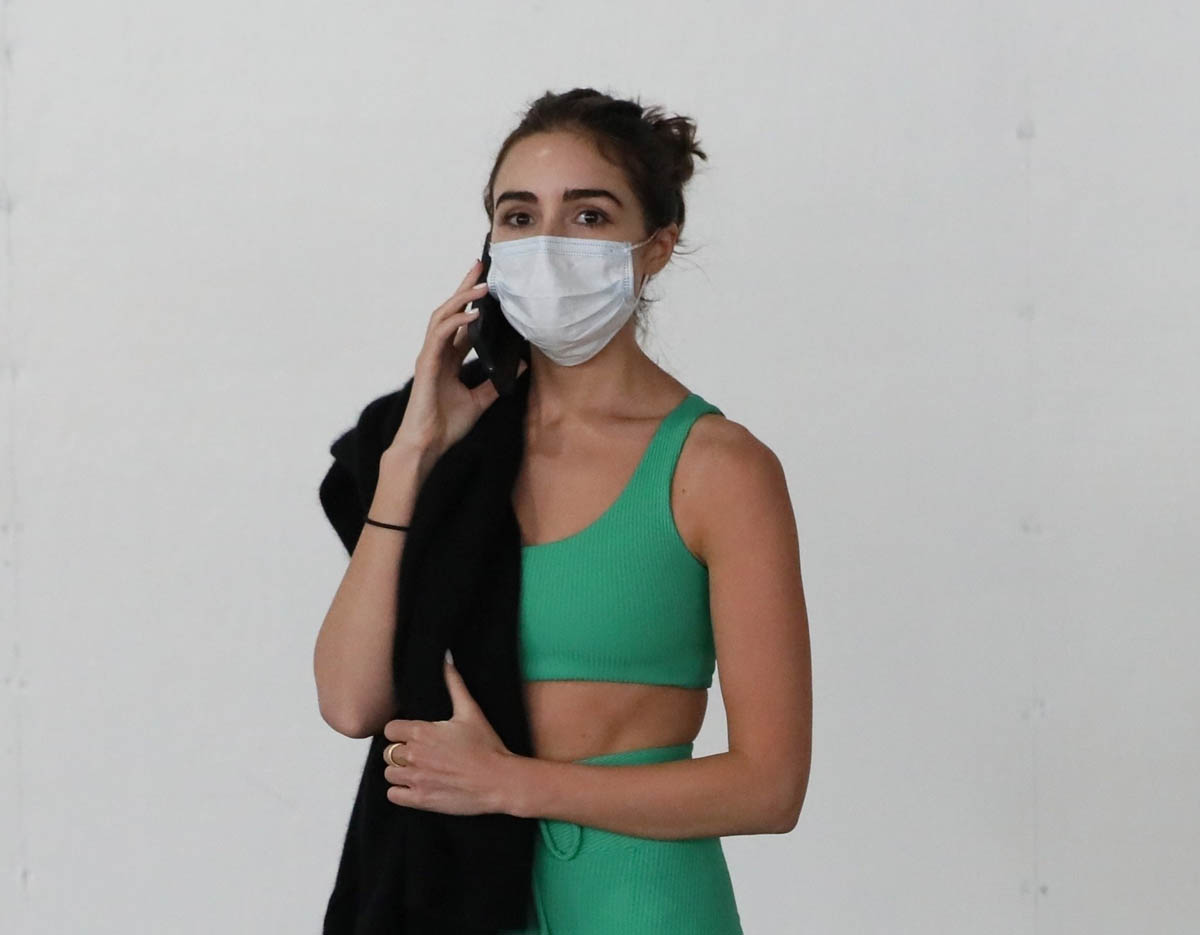 Olivia Culpo wears another sports bra