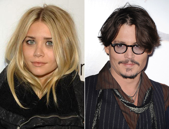 Johnny Depp & an Olsen Twin