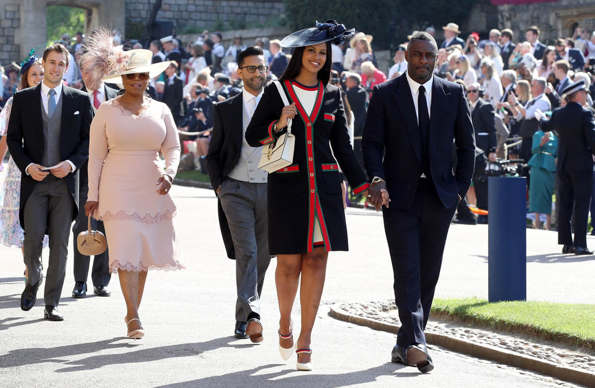 Oprah and Idris at the Royal Wedding