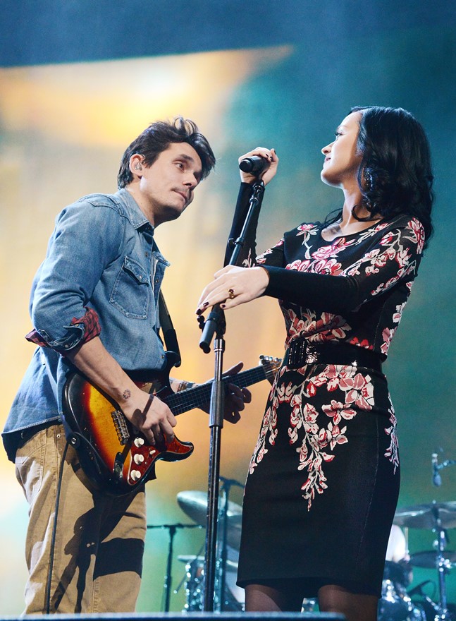 Katy & John onstage together