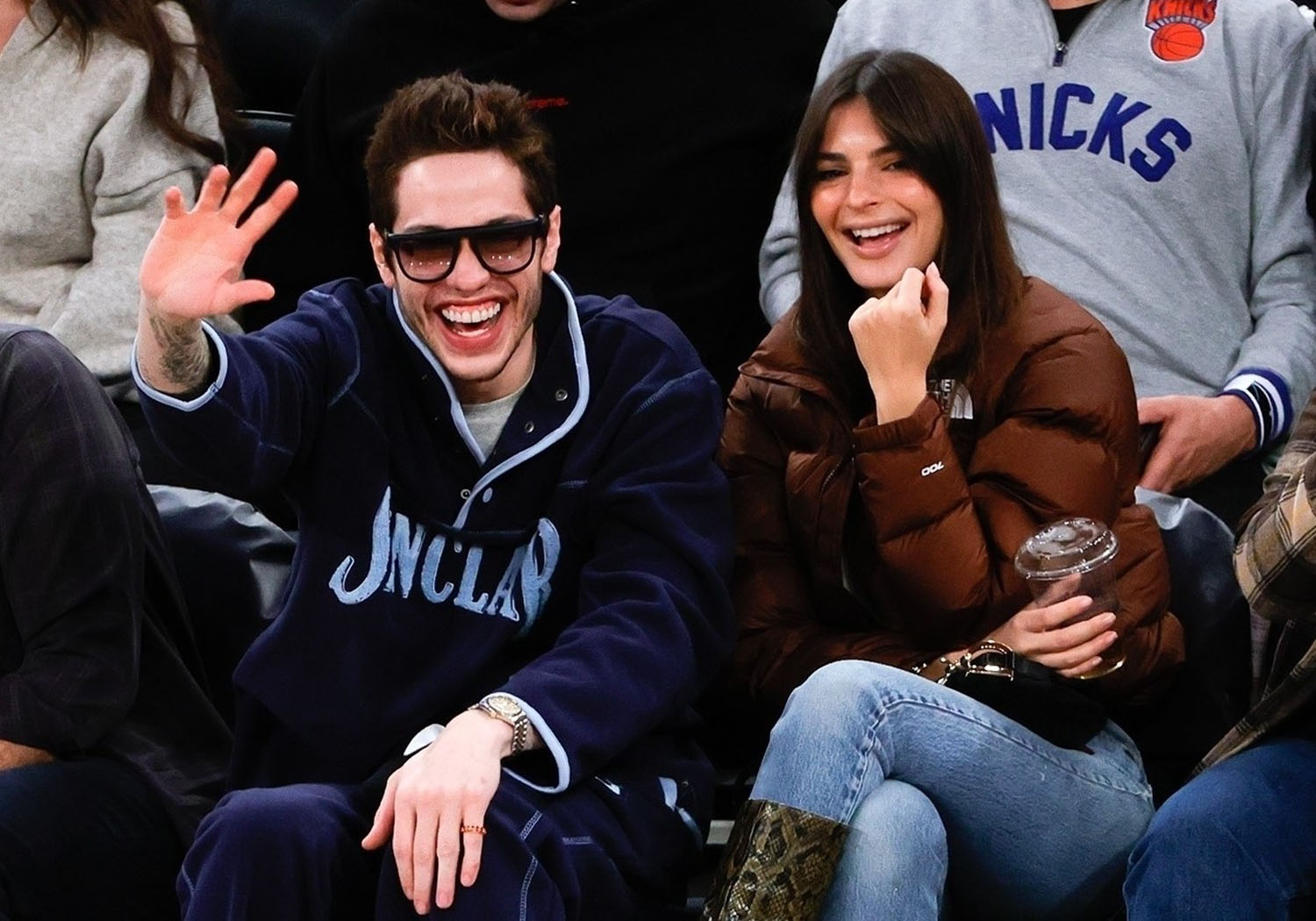 (Half) Courtside with Pete and Emrata