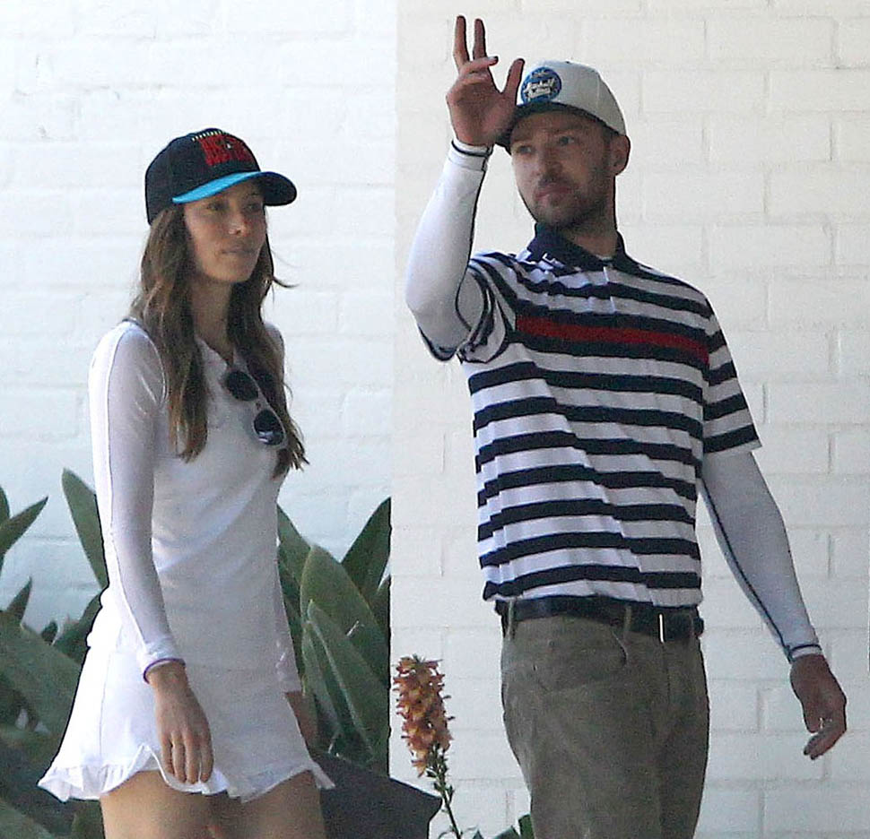 Golf break for the Timberlakes