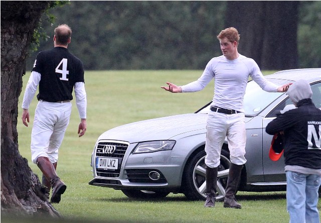 Hot Harry on a Horse in a tight white shirt