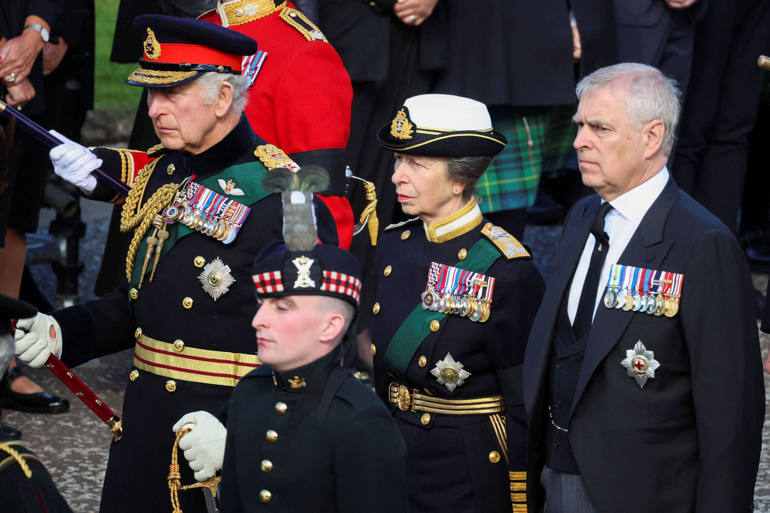 Prince Andrew and Prince Harry: Royal Mourning Attire
