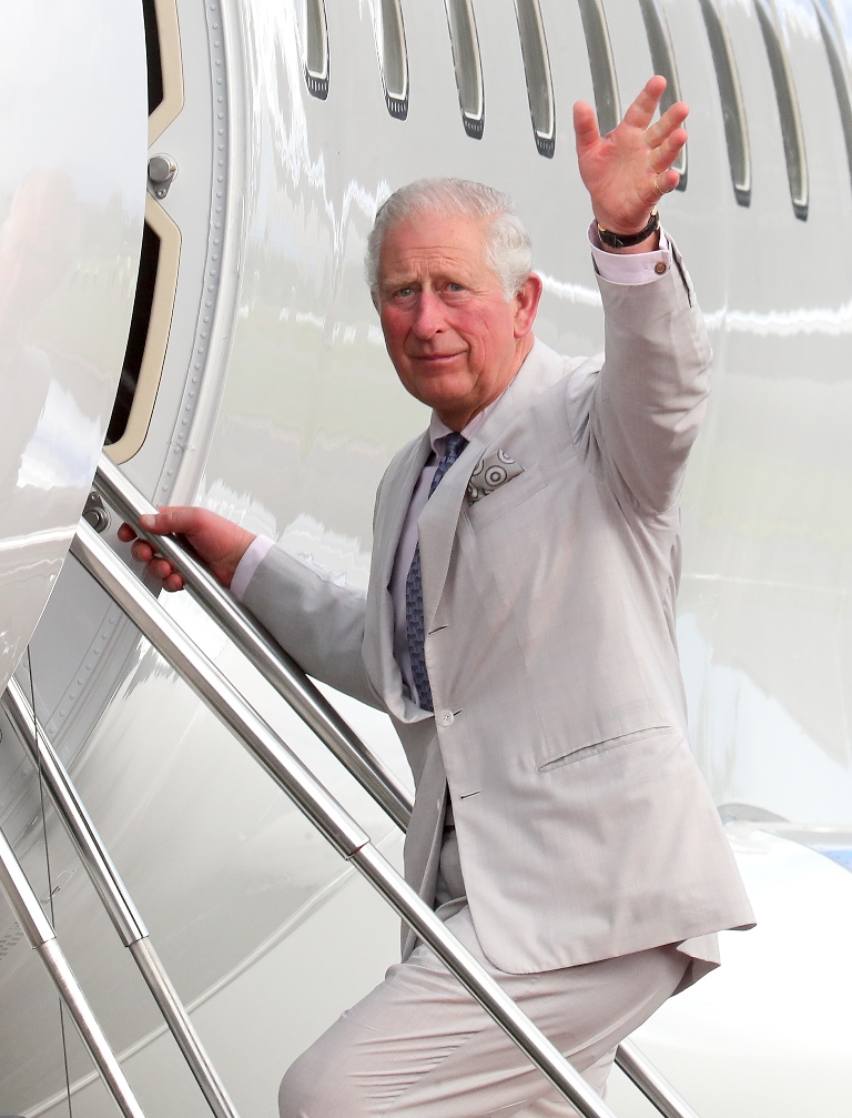 Prince Charles’s private jet to Davos